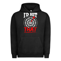 Pigment Black i'd hit that darts Urban Hoodie - artisFamous