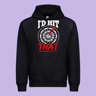 I'd Hit That Darts Urban Hoodie Designed By Artisfamous