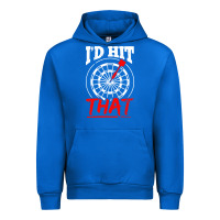 Cobalt i'd hit that darts Urban Hoodie - artisFamous