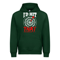 Forest Green i'd hit that darts Urban Hoodie - artisFamous