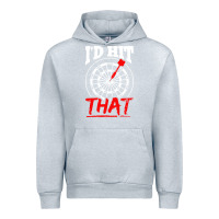 Heather Grey i'd hit that darts Urban Hoodie - artisFamous