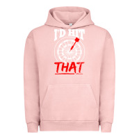 Pigment Salmon i'd hit that darts Urban Hoodie - artisFamous