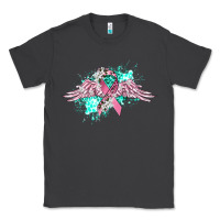 Cancer Ribbon With Angel Wings Classic Tee | Teevron