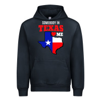 Navy state of texas somebody loves me Urban Hoodie - artisFamous