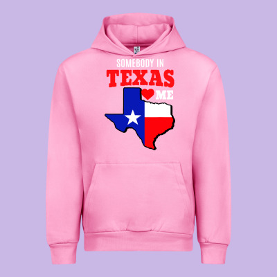 State Of Texas Somebody Loves Me Urban Hoodie Designed By Artisfamous