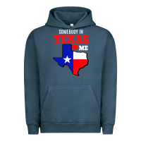 Pigment Midnight Navy state of texas somebody loves me Urban Hoodie - artisFamous