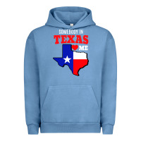 Pigment Pebble Blue state of texas somebody loves me Urban Hoodie - artisFamous