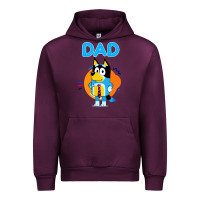 Mauve Wine bluey dad lover forever Urban Hoodie - artisFamous