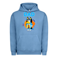 Pigment Pebble Blue bluey dad lover forever Urban Hoodie - artisFamous