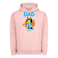 Pigment Salmon bluey dad lover forever Urban Hoodie - artisFamous
