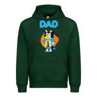 Forest Green bluey dad lover forever Urban Hoodie - artisFamous