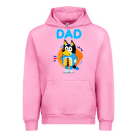 Fuchsia Pink bluey dad lover forever Urban Hoodie - artisFamous