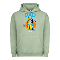 Pigment Oil Green bluey dad lover forever Urban Hoodie - artisFamous