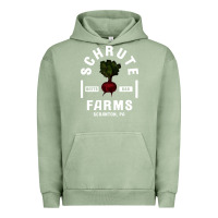 Pigment Oil Green the office schrute farms premium Urban Hoodie - artisFamous