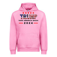 Fuchsia Pink donald trump 2024 take america back election Urban Hoodie - artisFamous