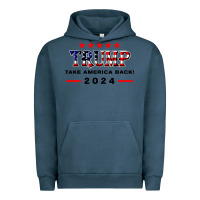 Pigment Midnight Navy donald trump 2024 take america back election Urban Hoodie - artisFamous