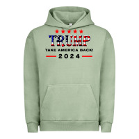 Pigment Oil Green donald trump 2024 take america back election Urban Hoodie - artisFamous