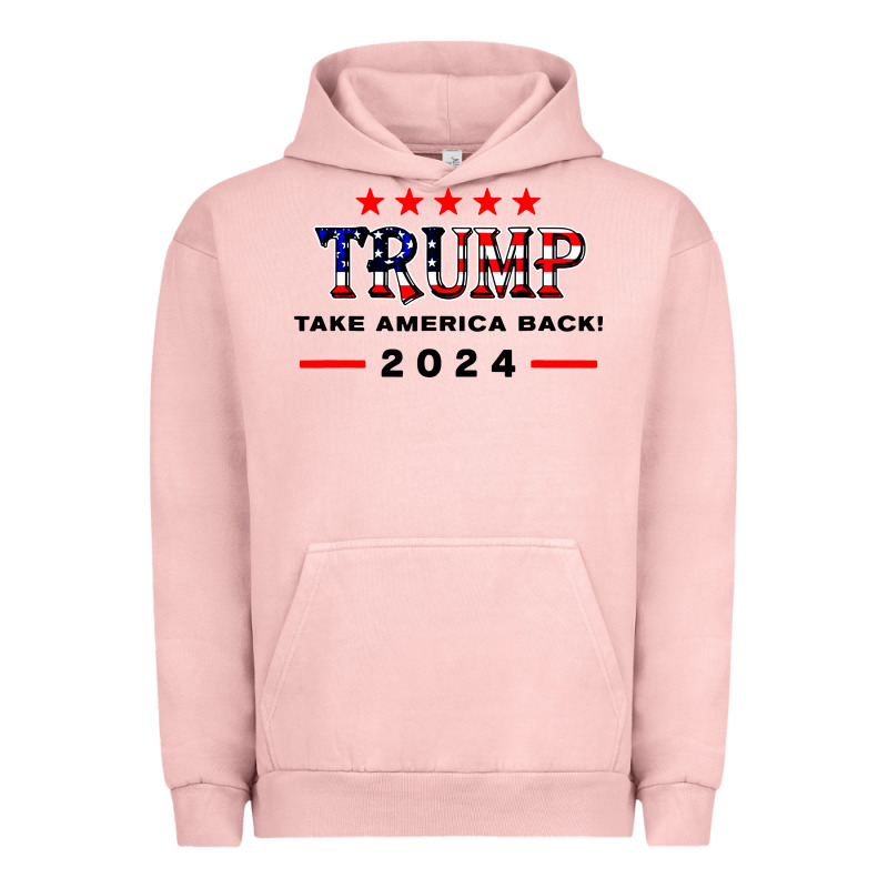 Donald Trump 2024 Take America Back Election Urban Hoodie by artisFamous | Teevron