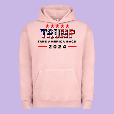 Donald Trump 2024 Take America Back Election Urban Hoodie Designed By Artisfamous