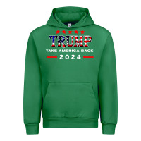 Emerald donald trump 2024 take america back election Urban Hoodie - artisFamous
