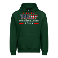 Forest Green donald trump 2024 take america back election Urban Hoodie - artisFamous