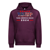 Mauve Wine donald trump 2024 take america back election Urban Hoodie - artisFamous
