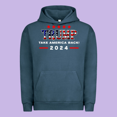 Donald Trump 2024 Take America Back Election Urban Hoodie Designed By Artisfamous