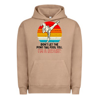 Pigment Burro karate girl kick Urban Hoodie - artisFamous