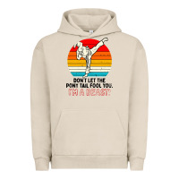 Pigment French Oak karate girl kick Urban Hoodie - artisFamous