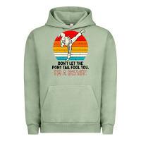 Pigment Oil Green karate girl kick Urban Hoodie - artisFamous