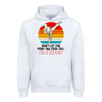 White karate girl kick Urban Hoodie - artisFamous