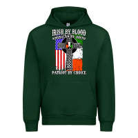 Forest Green irish by blood american Urban Hoodie - artisFamous
