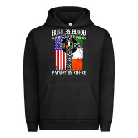Pigment Black irish by blood american Urban Hoodie - artisFamous