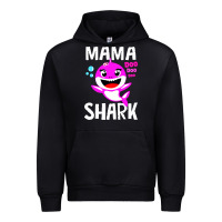 Black mama shark doo doo shirt Urban Hoodie - artisFamous