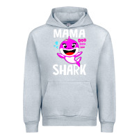 Heather Grey mama shark doo doo shirt Urban Hoodie - artisFamous