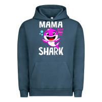 Pigment Midnight Navy mama shark doo doo shirt Urban Hoodie - artisFamous