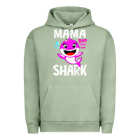 Pigment Oil Green mama shark doo doo shirt Urban Hoodie - artisFamous