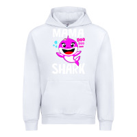 White mama shark doo doo shirt Urban Hoodie - artisFamous