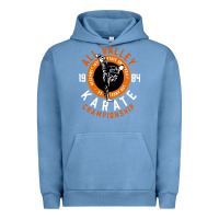 Pigment Pebble Blue old school all valley karate championship retro Urban Hoodie - artisFamous
