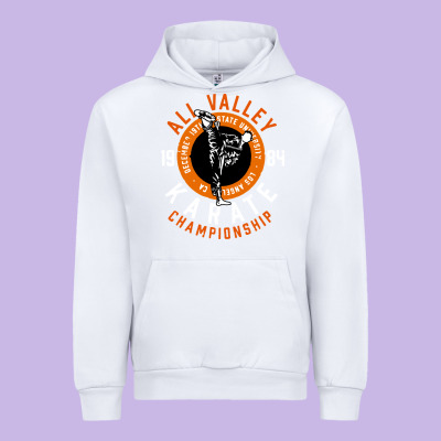 Old School All Valley Karate Championship Retro Urban Hoodie Designed By Artisfamous