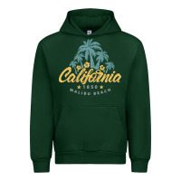 Forest Green california malibu beach Urban Hoodie - artisFamous
