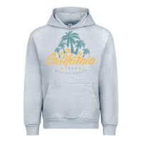 Heather Grey california malibu beach Urban Hoodie - artisFamous