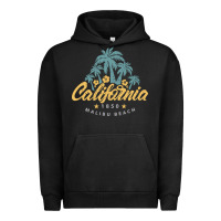 Pigment Black california malibu beach Urban Hoodie - artisFamous