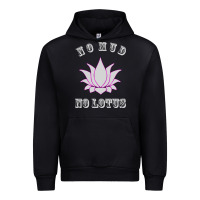Black no mud no lotus tee buddha buddhist yoga Urban Hoodie - artisFamous