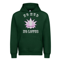 Forest Green no mud no lotus tee buddha buddhist yoga Urban Hoodie - artisFamous