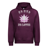 Mauve Wine no mud no lotus tee buddha buddhist yoga Urban Hoodie - artisFamous