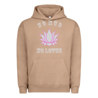 Pigment Burro no mud no lotus tee buddha buddhist yoga Urban Hoodie - artisFamous