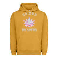 Pigment Peanut Butter no mud no lotus tee buddha buddhist yoga Urban Hoodie - artisFamous