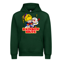 Forest Green rainbow brite Urban Hoodie - artisFamous