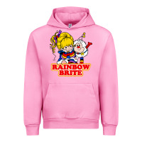 Fuchsia Pink rainbow brite Urban Hoodie - artisFamous